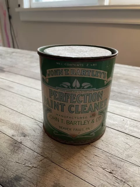 VINTAGE JOHN T Bartley Paint Cleaner Can 2 Lbs Full $5.00 - PicClick