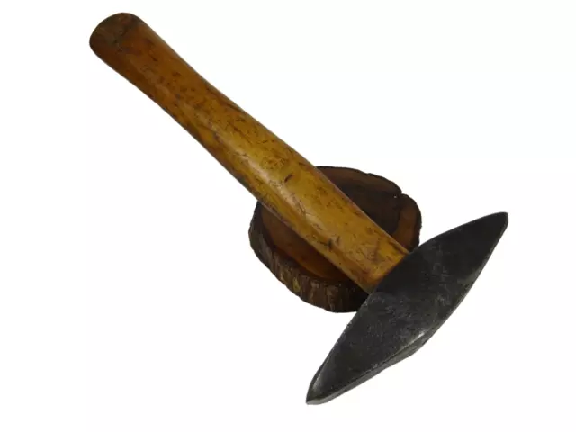 18Th Century Revolutionary War Hand Forged Iron Pick Axe Old Tool Handle