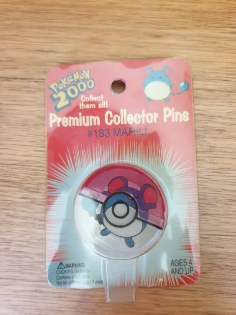 Pokemon 2000 Collector Pins - #183 Marill - Sealed 