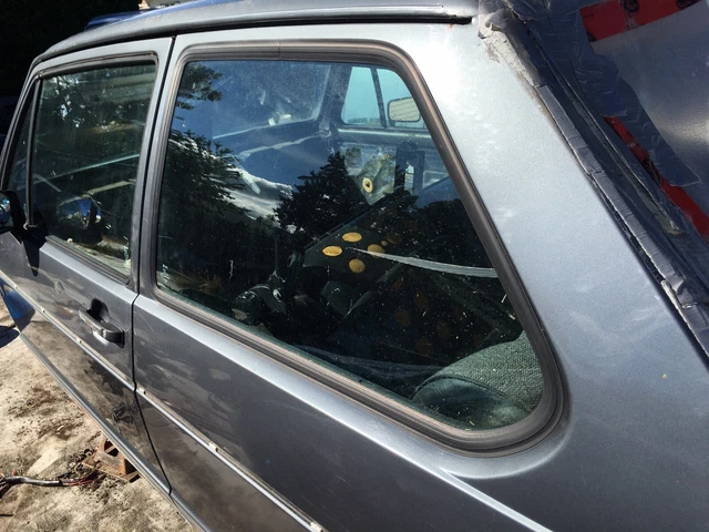 VW MK1 WINDOW Glass Rear Quarter Jetta Rabbit Golf1 75-84 with seal LH ...