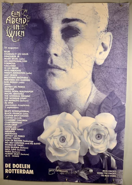Nirvana Kurt Cobain Poster Prom Original Dutch Festival Ein Abend In Wien 1991
