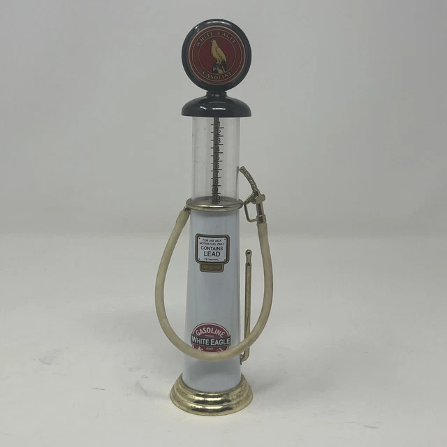 GEARBOX REPLICA GAS PUMP LTD ED COLLECTIBLE  DIE-CAST METAL 8” White Eagle