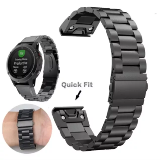 Metal Strap Quick Fit Watch Band For Garmin forerunner 935 645/ Approach S60 S62