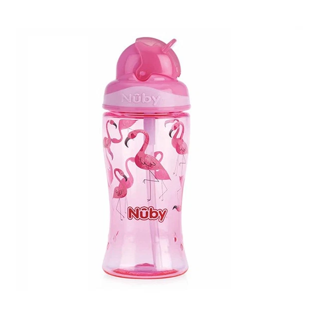 Lernglas Nûby Flip-it Rosa Flamingo 360 ml