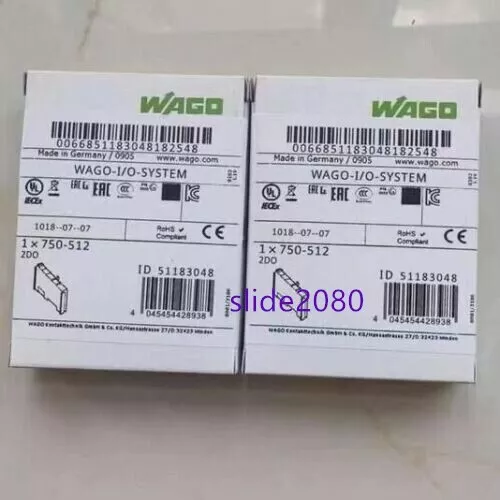 New in Box WAGO 750-512 2-Channel Relay Output Module 750512