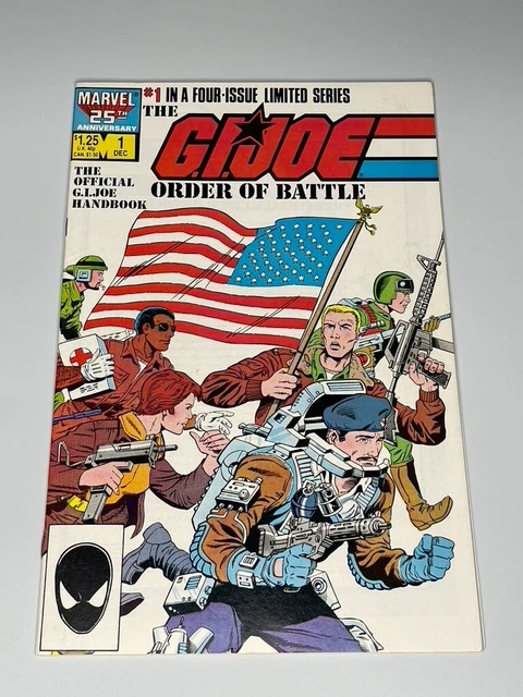 G.I. Joe Order of Battle Comic Book #1 Marvel Comics 1986 Vintage