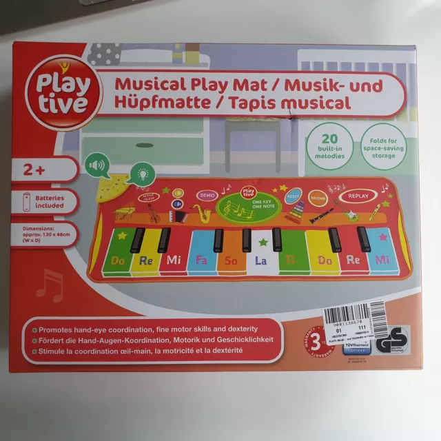 Playtive Musikmatte Hüpfmatte Spielzeug Kleinkind Spaß Bewegung Lernen Musik