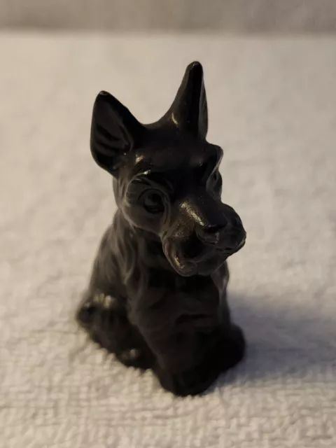 Black Porcelain Scottish Terrier Dog