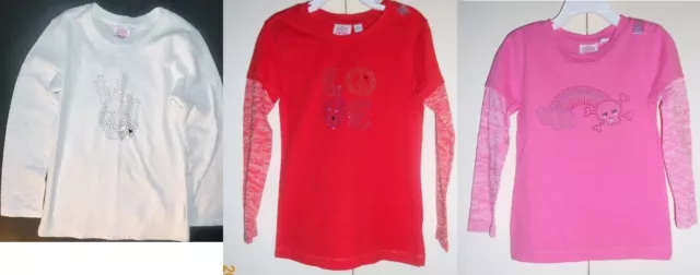 The Children's Place Girls Long Sleeve Shirts 3 Colors Sizes XS 4 and Sm 5-6 NWT