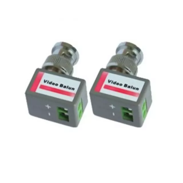 BNC Right Angle Passive Video Balun Pair CCTV Over LAN Ethernet Network Cable