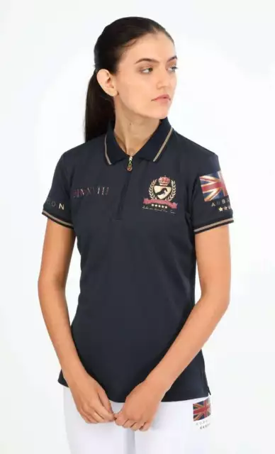 Aubrion Team Tech Polo Shirt - Navy