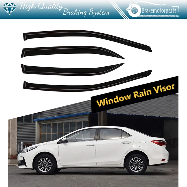 Fits 09-13 Toyota Corolla Sedan Side Window Vent Visor Sun Rain Deflector Guard