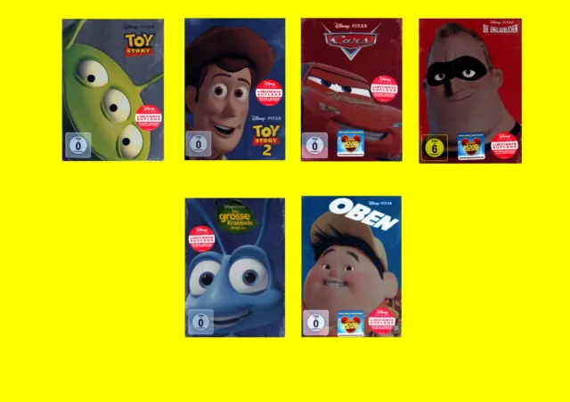 Steelbook-Paket (Disney*Pixar) -  Die Unglaublichen, Cars, Oben... neu & ovp