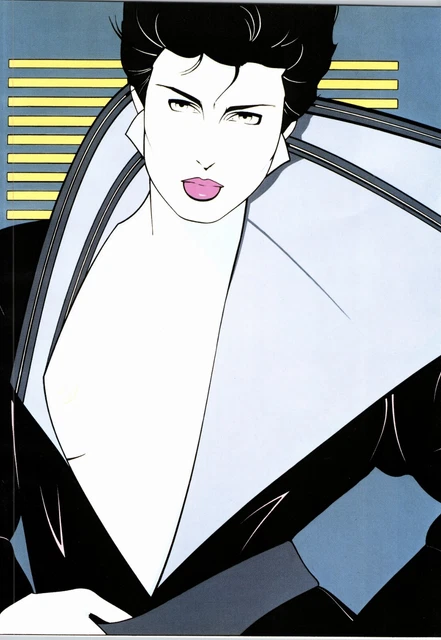 12" x 9" single print - from 1985 Patrick Nagel hardback book - Vintage g 12" x 9" single print - from 1985 Patrick Nagel hardback book - Vintage g