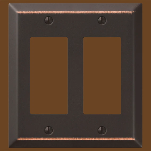 Oil Rubbed Bronze Wall Switch Plate Outlet Cover Toggle Rocker GFI Duplex Outlet