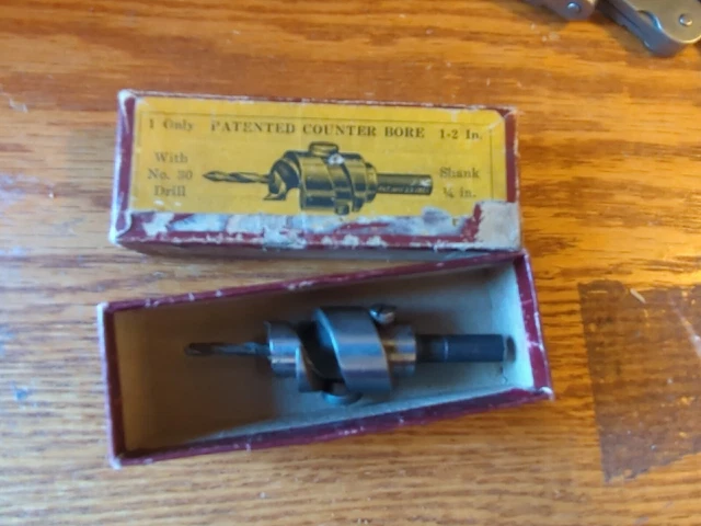 Vtg. Ej Willis Co Counter Bore 1/2 Drill Shank