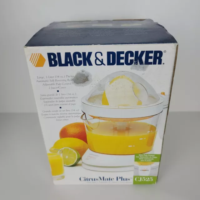 Black & Decker CitrusMate Plus 34 oz. Model CJ525 Electric Citrus Juicer