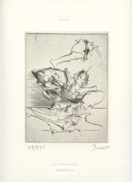 Dado Gravure Originale 1985 Signée Au Crayon Num/175 Handsigned Numb/175 Etching