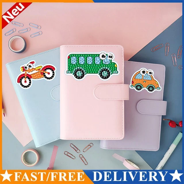 2pcs Gem Sticker Cartoon Pattern DIY Gem Art Sticker Paint by Numbers Home Decor