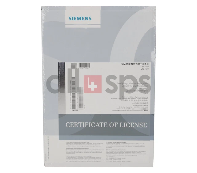 Simatic Net Softnet-Ie S7 V12 Sp2 - 6Gk1704-1Lw12-0Aa0 (Ns)