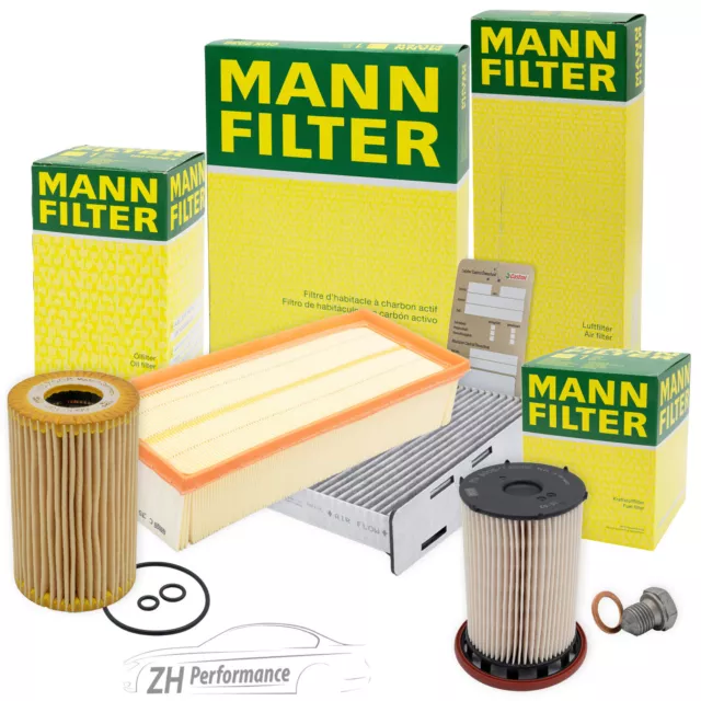 Mann-Filter Inspektionspaket Filtersatz Für Audi A4 8K B8 2.7 3.0 Tdi Ab 08