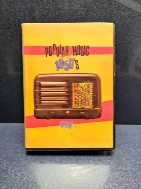 Popular Music Of The 1950s - Box Set - Audio Tape Cassettes - Music GC Free Post