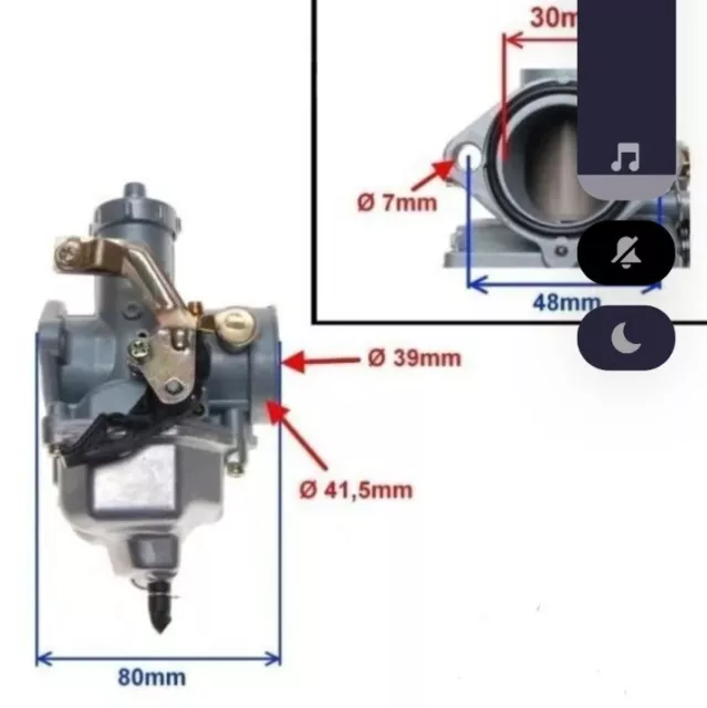 Honda Rebel 125 CA JC24 JC26 Tuning Vergaser 30mm
