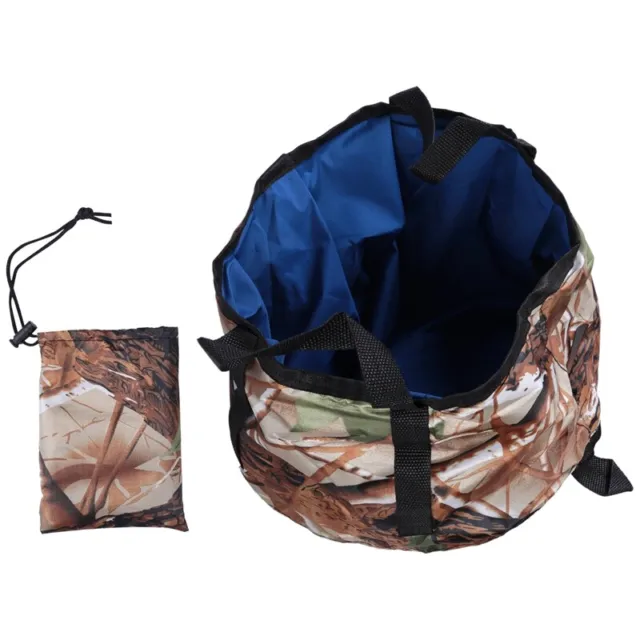 Portable Folding Collapsible Basin Travel Artifact Winter Foot Bath Bag Cap H7F5