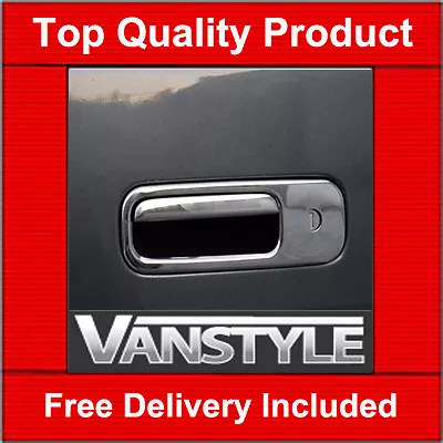 For Vw T5 Transporter Caravelle Chrome Tailgate Door Handle Cover Rear Stainless