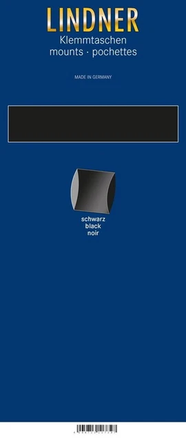 Lindner HA12140 Protectors 265 X 140 MM Black Pack Of 7