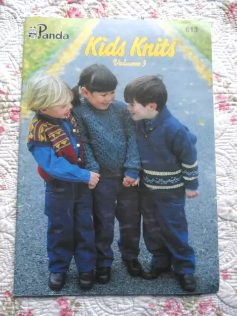 Panda Kids Knits Volume 3 Knitting Pattern Book #613