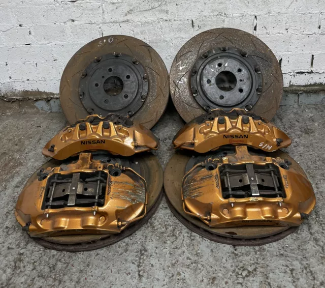 Nissan Skyline R35 Gtr Front & Rear Brembo 6 4 Pot Brake Calipers R34 Bnr34 Jdm