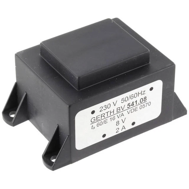 Gerth PTA541502 Trasformatore per PCB 1 x 230 V 2 x 7.50 V/AC 16 VA 1066 mA