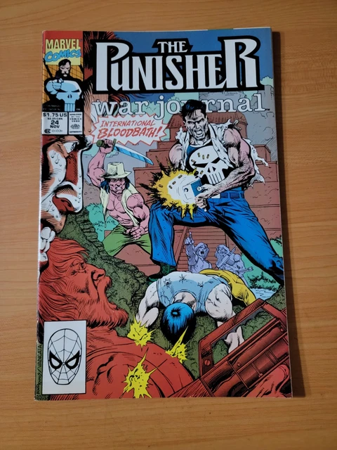 Punisher War Journal #24 Direct Market Edition ~ NEAR MINT NM ~ 1990 Marvel