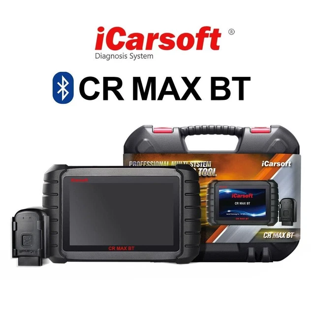 Max Bt ICARSOFT CR MAX BT 2024 Système Complet Tout Fait Bluetooth Diagnostic ...