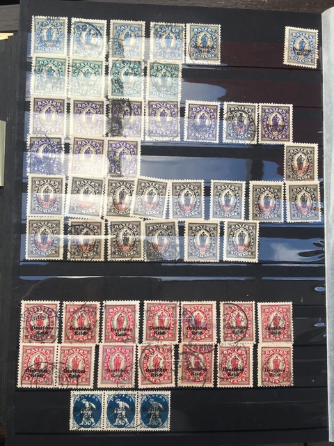 DR sehr große Dublettensammlung ex Nr. 119 - 133 gestempelt und meist postfrisch