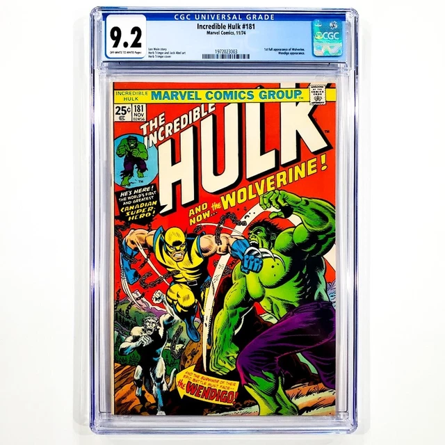 Incredible Hulk #181 CGC 9.2 NM 1st Full Appearance of Wolverine