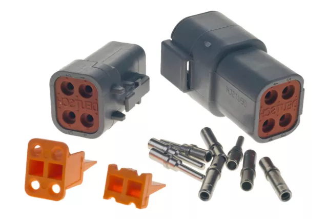 Deutsch Dtp Series Multi Plug Waterproof Connector 4 Way Pin Kit