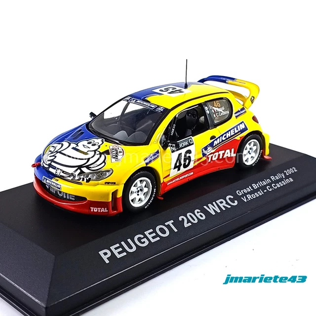 Peugeot 206 WRC M. Campos -C Magalhães - Um olhar sobre as minhas miniaturas - Um olhar sobre as corridas