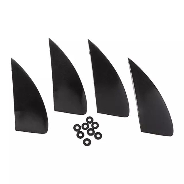 4Pcs Wakeboard Replacement Fins with Gasket Surfboard Fins Kiteboard Fin Surf