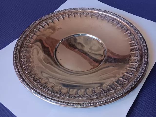 Vintage Reed & Barton 1202 Silverplate Charger/Tray/Platter 10 1/2 Inch Round