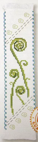 New Zealand Koru Fern - Semco counted cross-stitch bookmark kit