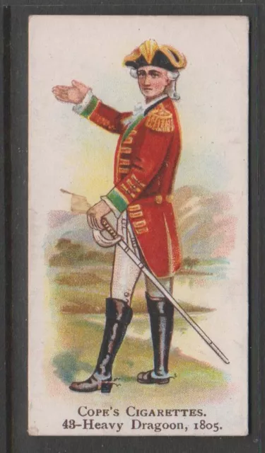 CIGARETTE CARDS Cope 1912 British Warriors - #43 Heavy Dragoon 1805