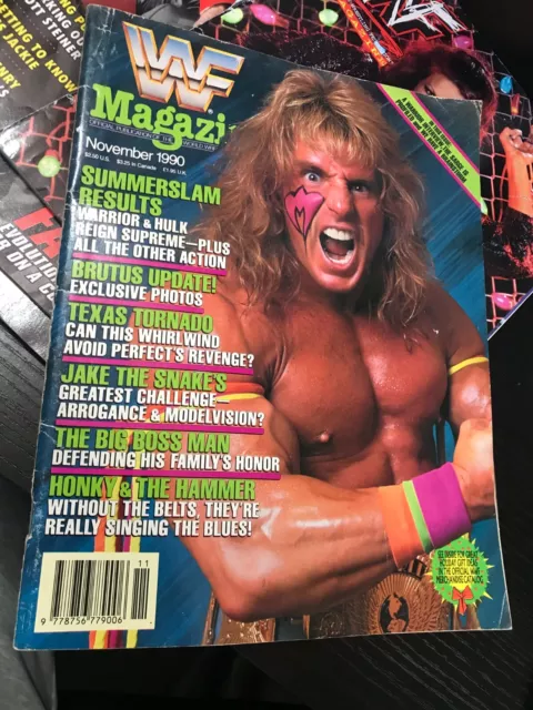 WWF WWE Magazine NOVEMBER 1990 - Ultimate Warrior + Merchandise Cat