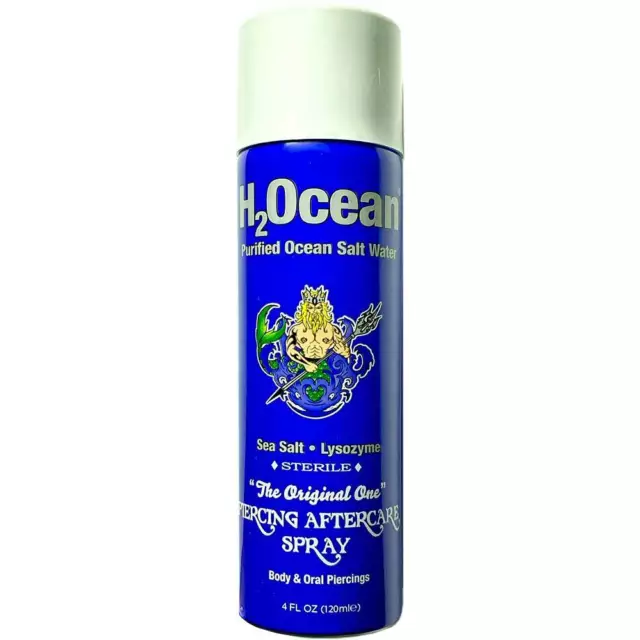 H2OCEAN - Piercing-Pflegespray - Piercing Wundheilung - Piercingspray 120 ml