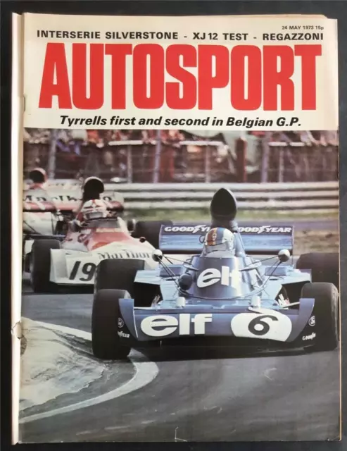 AUTOSPORT Magazine 24 MAY 1973 Belgian GP  JAGUAR XJ12  Brands Hatch