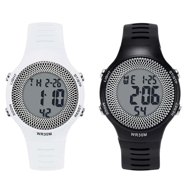 Orologio Digitale Sportivo Unisex In Silicone &ndash; Cronometro E Sveglia, Colori A Scelta (Nero, Blu, Rosa, Ecc.)