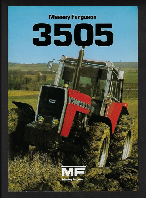Ms3505 MASSEY FERGUSON MF 3505 Tractor Specifications Brochure 0184 $25.00 ...