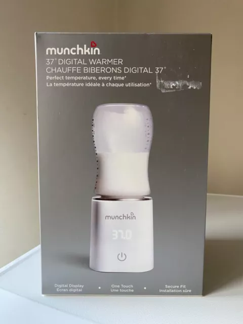 Munchkin 37° Digital Bottle Warmer one touch perfect temperature mains