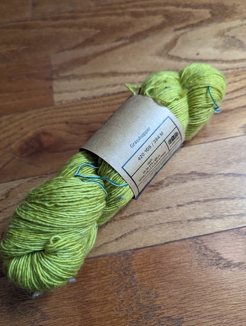 Madelinetosh TML tweed grasshopper 🦗420yd sock 90/8/2; SW merino/viscose/nylon